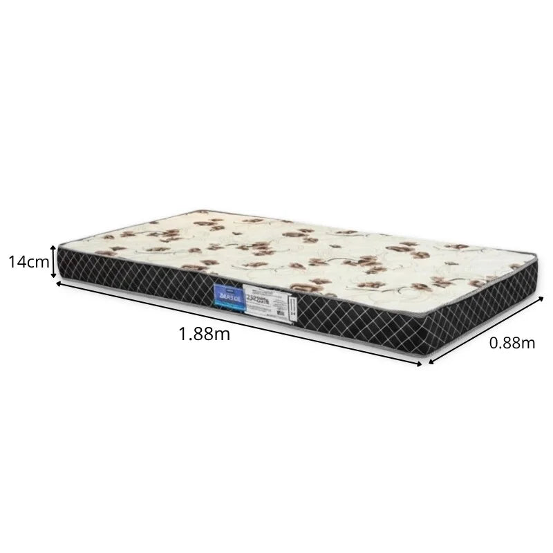 Colchão Solteiro Quality 88x188x14 100% Espuma D23 – Orthoprime | Suporta até 80kg