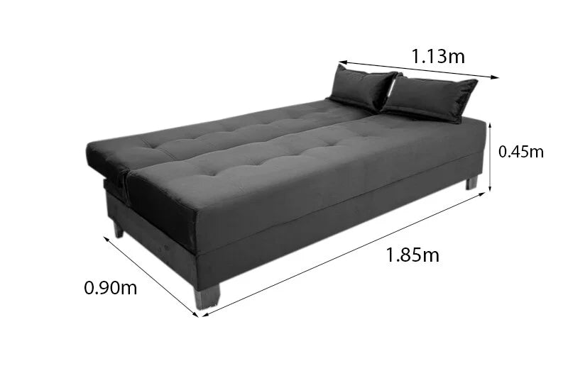 Sofá Cama Arpoador Veludo Terracota 12116 Larg. 1.85m