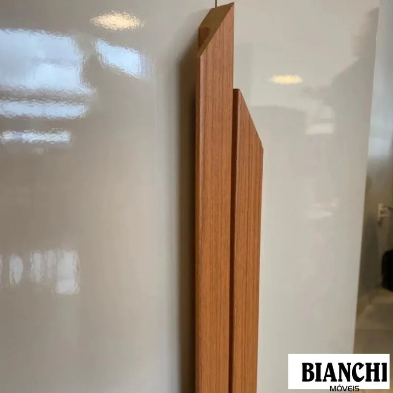 Guarda-roupa Casal Bianca 6 Portas Larg. 2.30m 100% MDF Nature/Off – Bianchi
