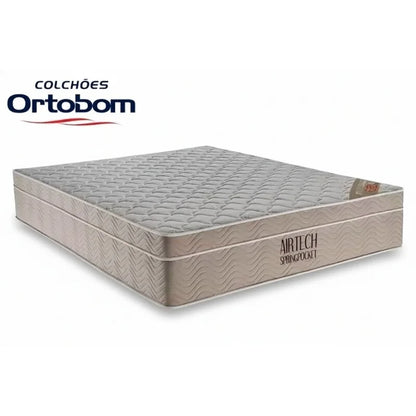 Colchão Queen Airtech Springpocket 158x198x25 Ortobom | Suporta até 240kg