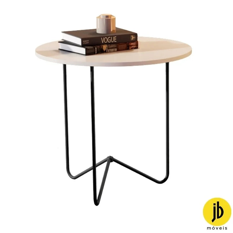 Mesa de Apoio 8004 Off Pés Preto JB Bechara