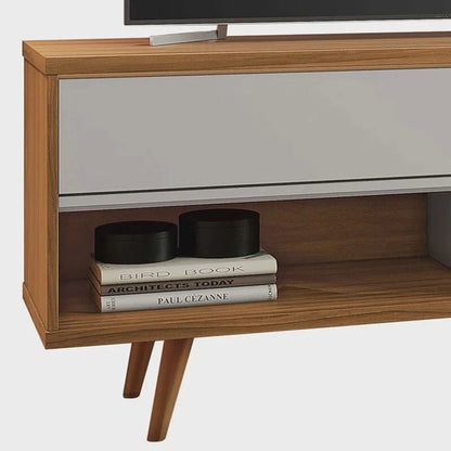 Rack Bancada NT 1180 Larg.1.35m Freijó/Off para TV até 55″- Notável
