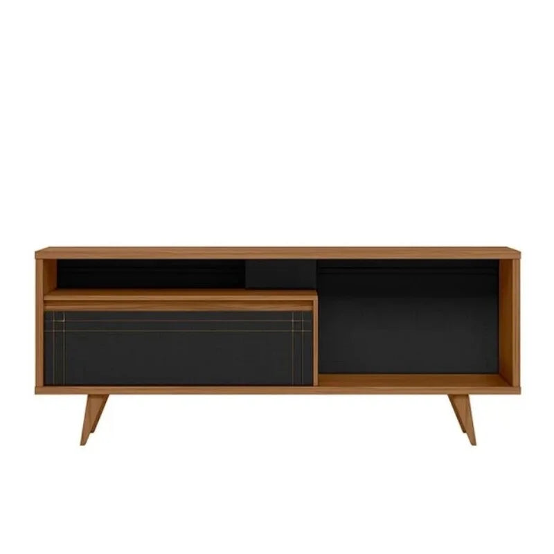 Rack Bancada NT 1315 Larg. 1.63m Freijó/Preto para TV até 60″ – Notável