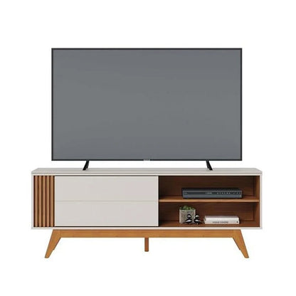 Rack Bancada Otawa Larg. 1.60m Off/Freijó para TV até 65″ – Colibri