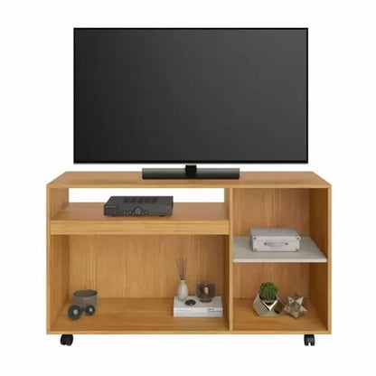 Rack Seleto Larg. 1.21m Cinamomo/Off para TV até 49″ – JCM