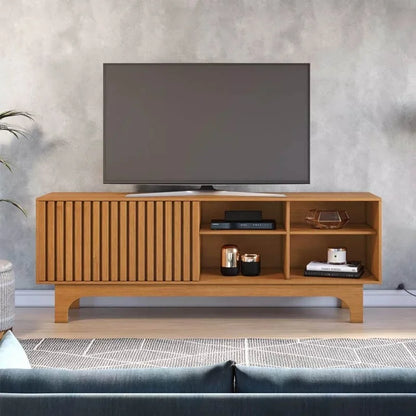Rack Sereno Larg. 1.68m Cinamomo C/Porta Ripada para TV até 70″ – JCM