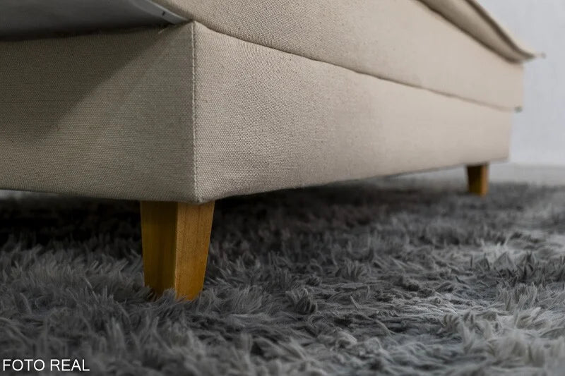 Sofá Cama Premium Linho Bege 2305 Larg. 1.80m